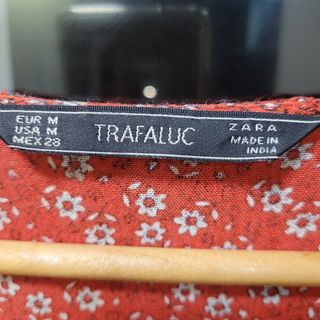 Vestido Zara Trafaluc Estampado Talla M