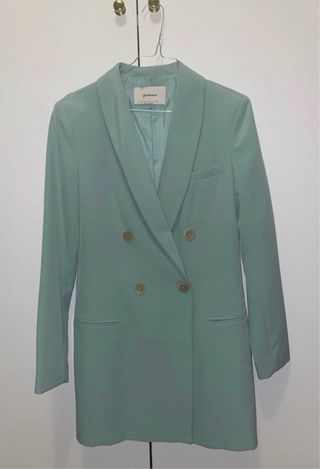 Blazer doppiopetto verde acqua taglia M