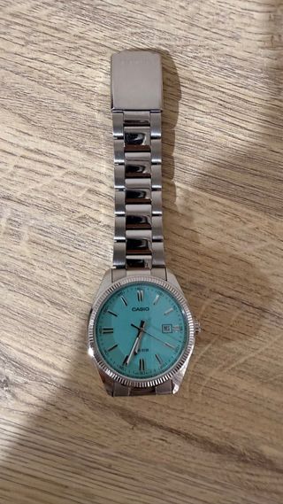 Reloj Casio Tiffany Azul Plateado