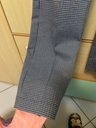 Pantaloni Motivi fantasia grigio