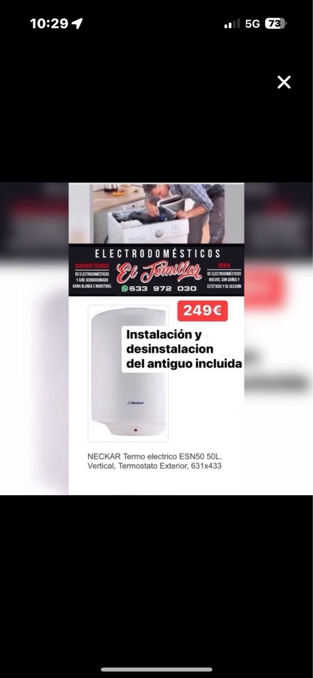 Termo Eléctrico 50L