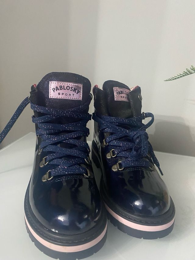 Botas Pablosky Niña Charol Azul
