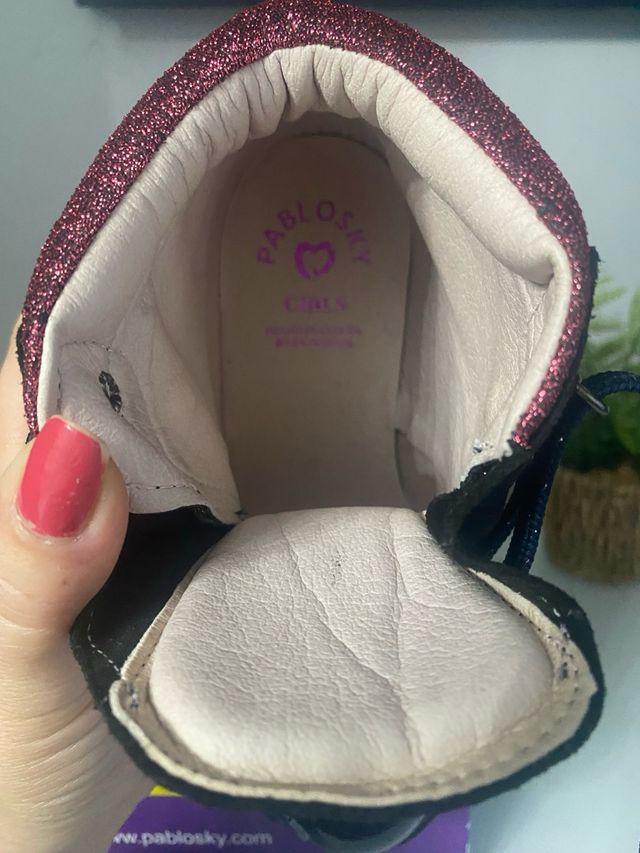 Botas Pablosky Niña Charol Azul