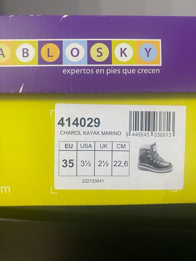 Botas Pablosky Niña Charol Azul