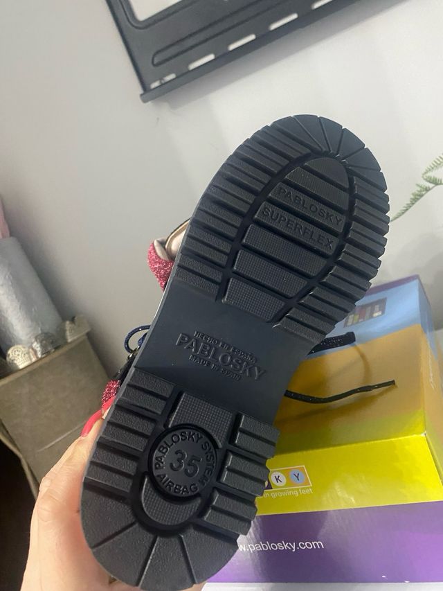 Botas Pablosky Niña Charol Azul