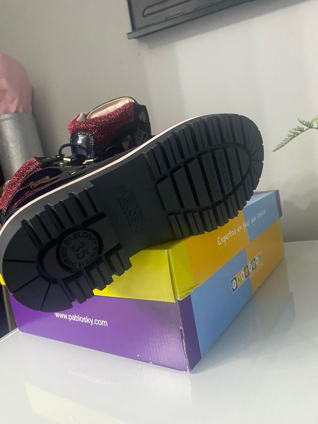Botas Pablosky Niña Charol Azul