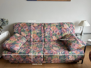 Sofá 2 plazas estampado floral