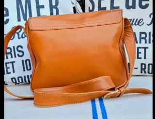 Bolso Lancel Naranja Cuero