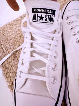 Converse All Star Plataforma Blancas Talla 39
