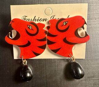 Lote Pendientes Acrílicos Vintage Maxbiju