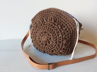 Bolso crochet marrón nuevo