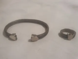 Conjunto Tous Pulsera y Anillo Plata
