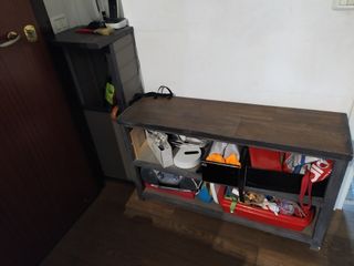 Panca portaombrelli interno marrone/grigio