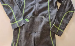 Tuta mono per bambini grigia e verde