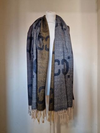 Maxi sciarpa cashmere lana viscosa