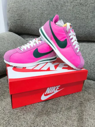 Nike Cortez Mujer Rosa y Verde