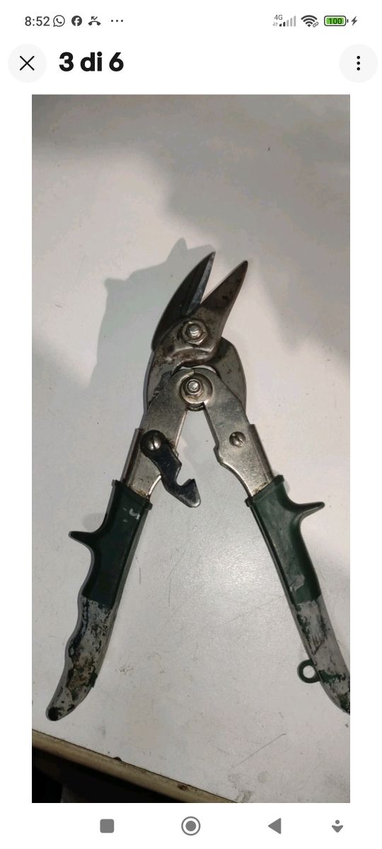 CESOIA DA TAGLIO LAMIERE CON PLACCHE