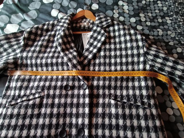 Chaquetón oversize pata de gallo