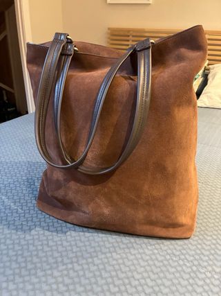 Bolso de piel marrón Primark