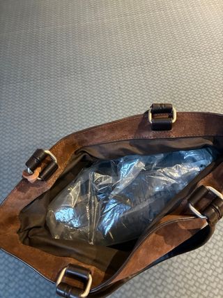 Bolso de piel marrón Primark