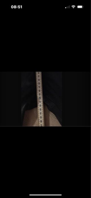 Pantaloni in vera pelle neri