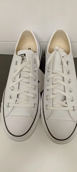 Converse All Star Cuero Blanco