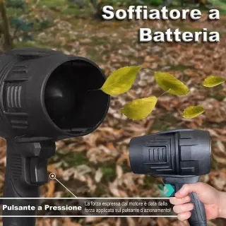 Soffiatore Foglie con 2 Batterie da 48 V Giardino
