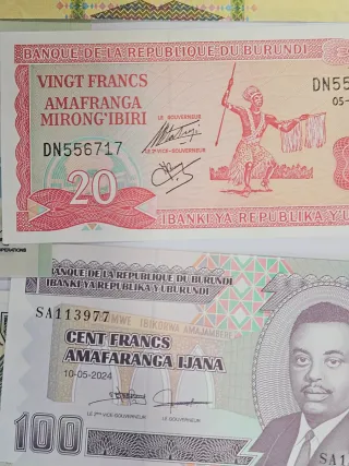 Lote 12 Billetes África Varios Países