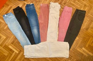Lote 8 Pantalones Niña Talla 5/6 Años