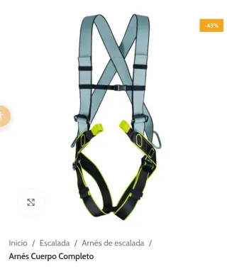 Arnés de escalada cuerpo entero
