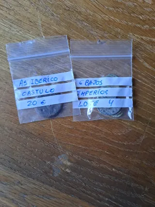 Lote monedas romanas antiguas