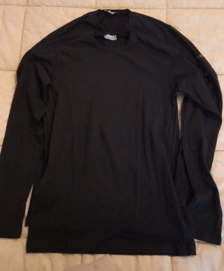 Set 2 maglie uomo nere manica lunga taglia  M