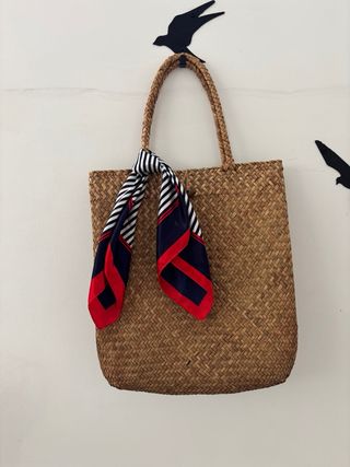 Bolso shopper de paja