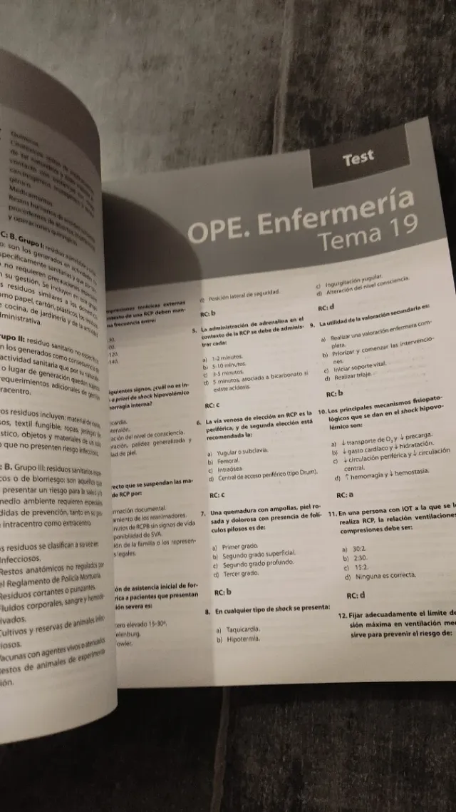 Test oposiciones enfermeria Canarias (Spanish E...