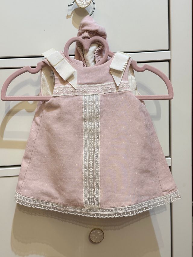 Vestido rosa 0-1 mes