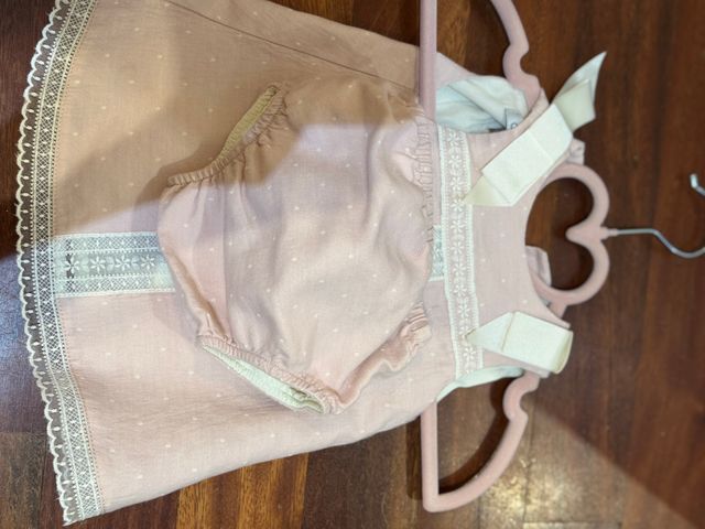 Vestido rosa 0-1 mes