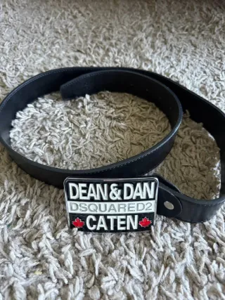 Cinturón Dsquared2 Negro Hebilla Dean & Dan
