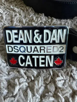 Cinturón Dsquared2 Negro Hebilla Dean & Dan