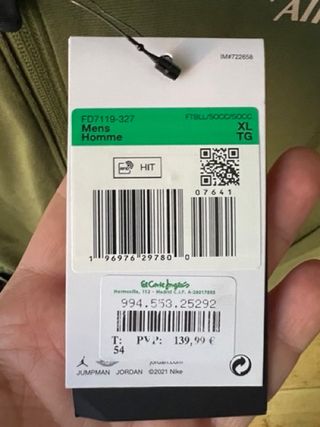 Chándal fútbol PSG Nike Verde Talla XL Nuevo