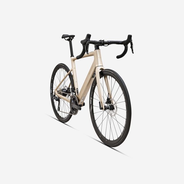 Bicicleta Carretera E-EDR CF Mahle X20 Beis Eléctrica