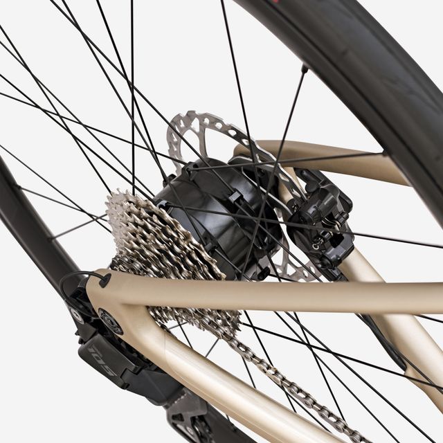 Bicicleta Carretera E-EDR CF Mahle X20 Beis Eléctrica