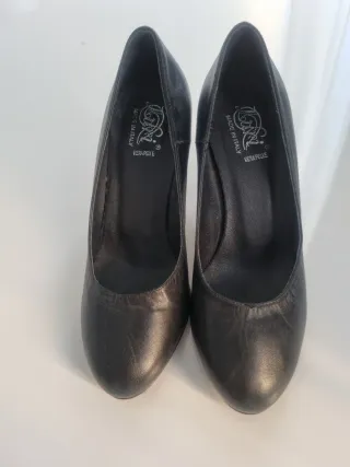 Zapatos de salón/azafata negros talla 36