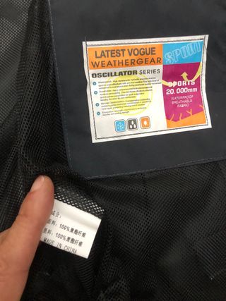 Chaqueta Impermeable KTM Negra y Gris
