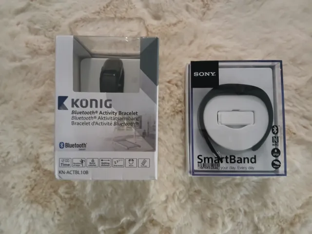 2 Pulseras Actividad Konig y Sony Negras