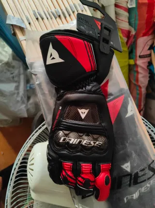 Guantes Moto Dainese Negro/Rojo (1 Uso)