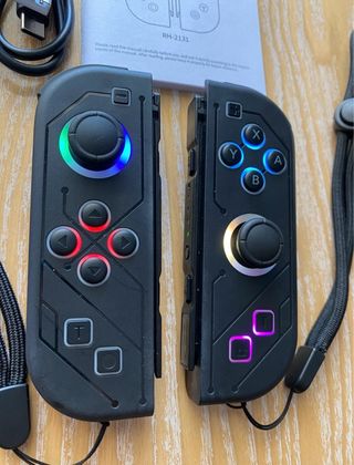 Joycons LED + impugnatura per nintendo switch