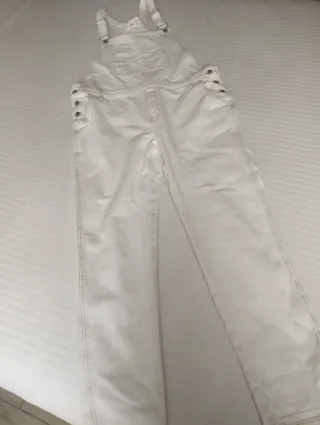 Peto vaquero blanco de Mango