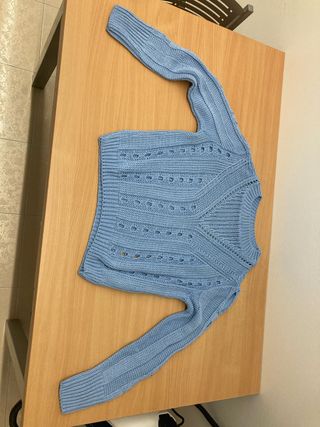 Jersey azul cielo tejido