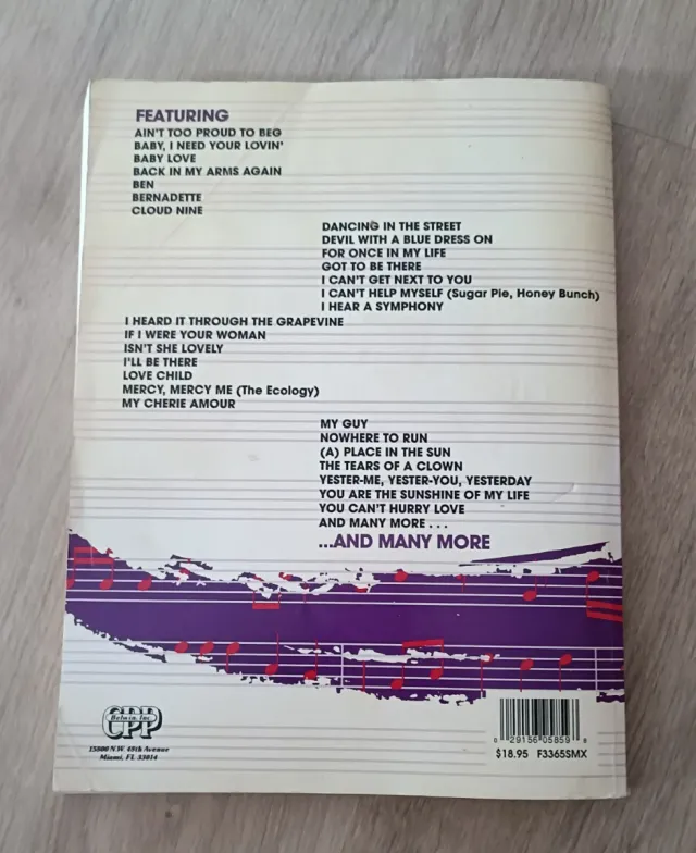 Libro de partituras Motown Showstoppers