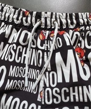 Bañador Moschino Oso Teddy Negro Blanco